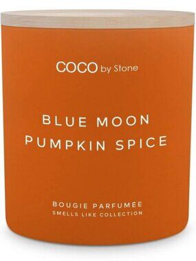 COCO by Stone Blue Moon Pumpkin Spice Candle 11oz Fall Candle New